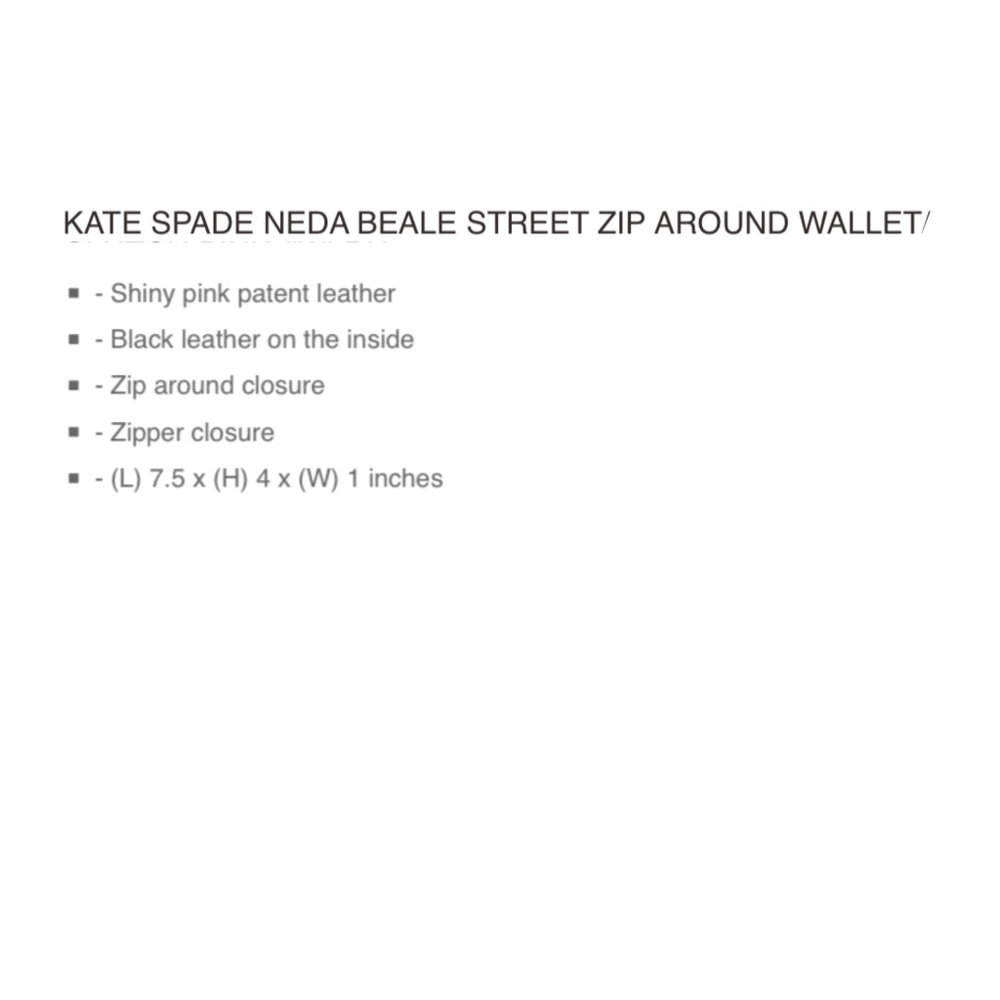Kate Spade Neda Beale Street Zip Around Wallet - Picture 16 of 16